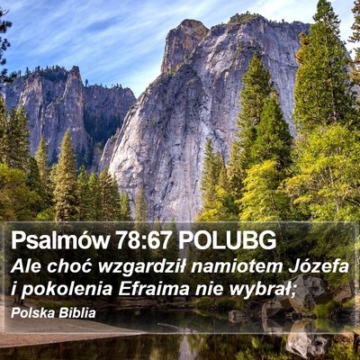 Psalmów 78:67 POLUBG Bible Verse Image