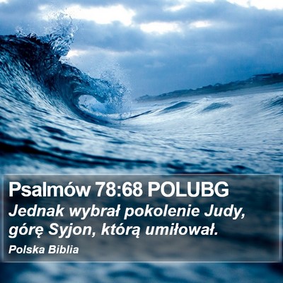 Psalmów 78:68 POLUBG Bible Verse Image