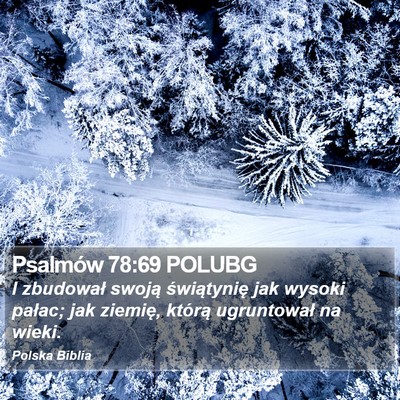 Psalmów 78:69 POLUBG Bible Verse Image