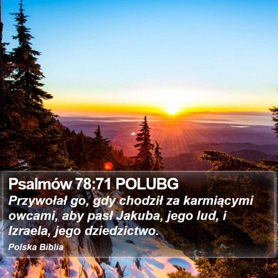 Psalmów 78:71 POLUBG Bible Verse Image