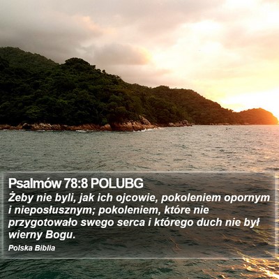 Psalmów 78:8 POLUBG Bible Verse Image