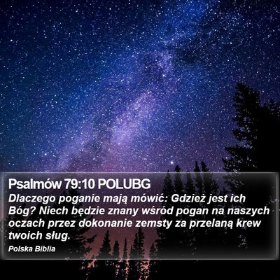 Psalmów 79:10 POLUBG Bible Verse Image
