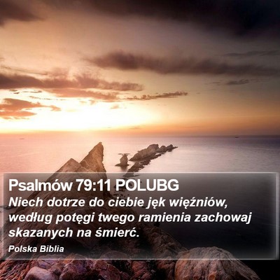 Psalmów 79:11 POLUBG Bible Verse Image