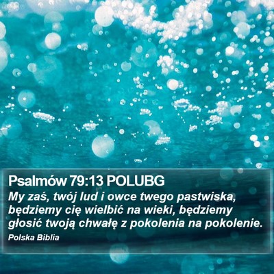 Psalmów 79:13 POLUBG Bible Verse Image