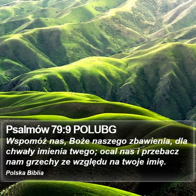 Psalmów 79:9 POLUBG Bible Verse Image