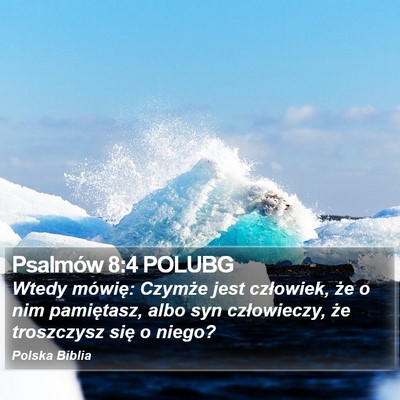 Psalmów 8:4 POLUBG Bible Verse Image