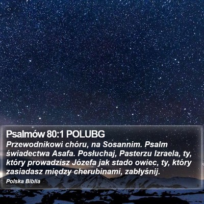 Psalmów 80:1 POLUBG Bible Verse Image