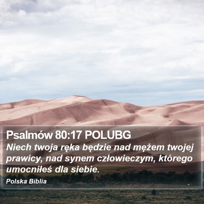 Psalmów 80:17 POLUBG Bible Verse Image