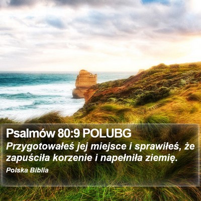 Psalmów 80:9 POLUBG Bible Verse Image