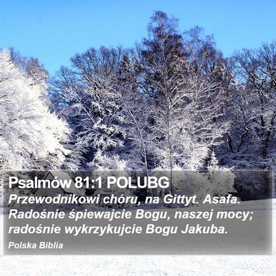 Psalmów 81:1 POLUBG Bible Verse Image