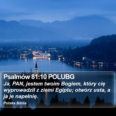 Psalmów 81:10 POLUBG Bible Verse Image