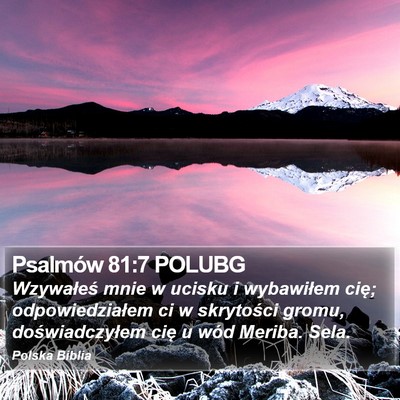 Psalmów 81:7 POLUBG Bible Verse Image