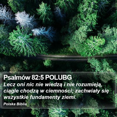 Psalmów 82:5 POLUBG Bible Verse Image
