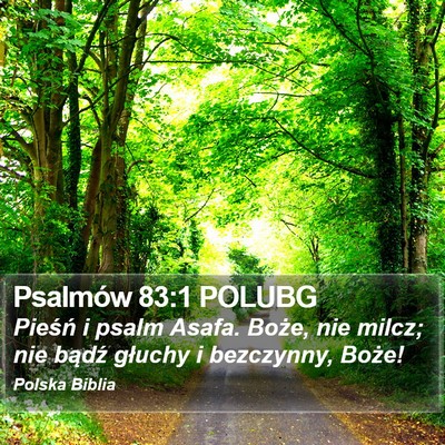 Psalmów 83:1 POLUBG Bible Verse Image