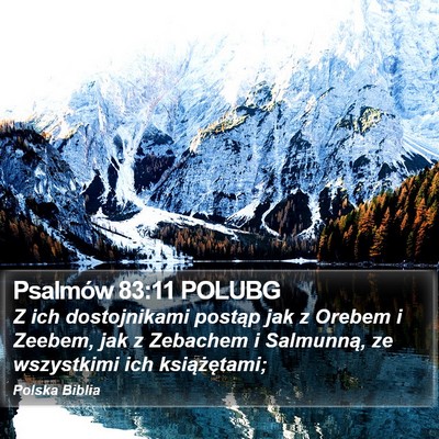 Psalmów 83:11 POLUBG Bible Verse Image