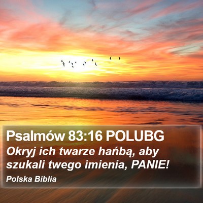 Psalmów 83:16 POLUBG Bible Verse Image