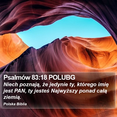 Psalmów 83:18 POLUBG Bible Verse Image
