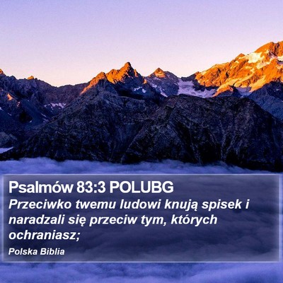 Psalmów 83:3 POLUBG Bible Verse Image