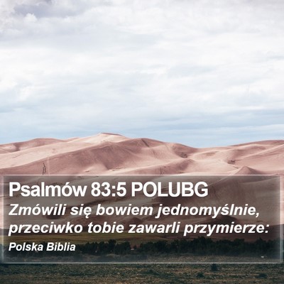 Psalmów 83:5 POLUBG Bible Verse Image