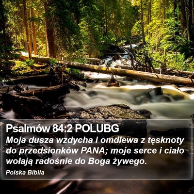 Psalmów 84:2 POLUBG Bible Verse Image