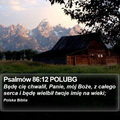 Psalmów 86:12 POLUBG Bible Verse Image