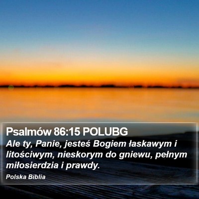 Psalmów 86:15 POLUBG Bible Verse Image