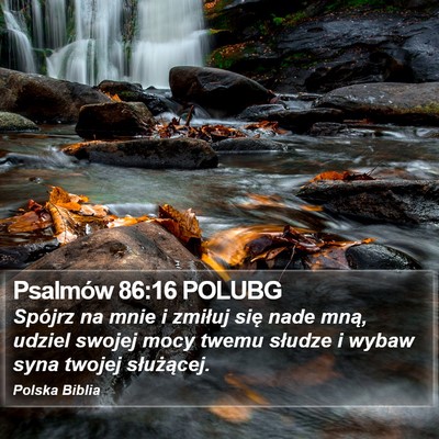 Psalmów 86:16 POLUBG Bible Verse Image