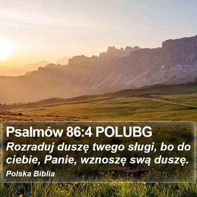 Psalmów 86:4 POLUBG Bible Verse Image