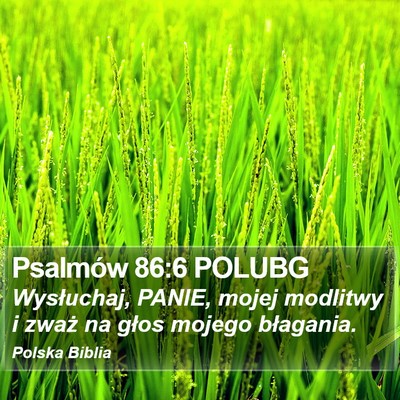 Psalmów 86:6 POLUBG Bible Verse Image