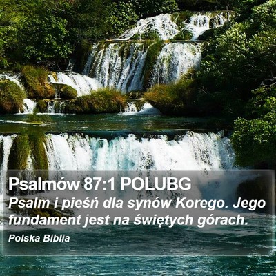 Psalmów 87:1 POLUBG Bible Verse Image
