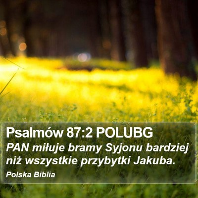 Psalmów 87:2 POLUBG Bible Verse Image