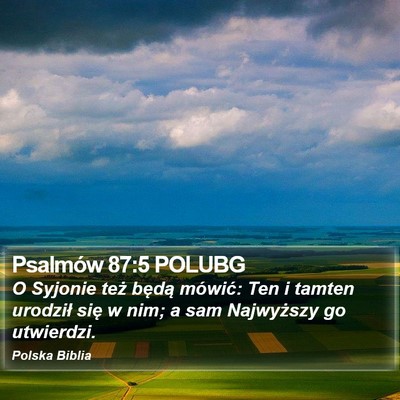 Psalmów 87:5 POLUBG Bible Verse Image