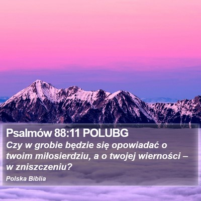 Psalmów 88:11 POLUBG Bible Verse Image