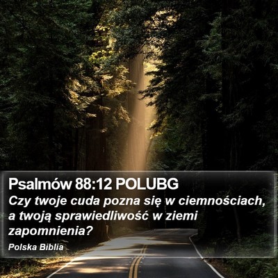 Psalmów 88:12 POLUBG Bible Verse Image
