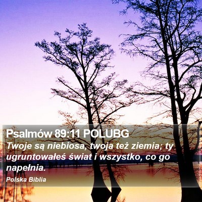 Psalmów 89:11 POLUBG Bible Verse Image