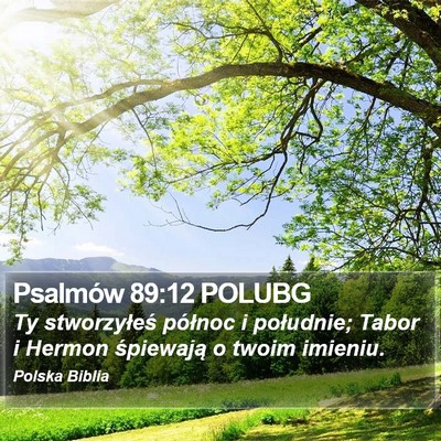 Psalmów 89:12 POLUBG Bible Verse Image