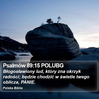 Psalmów 89:15 POLUBG Bible Verse Image
