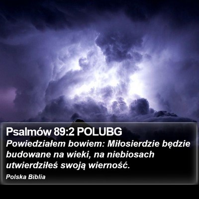 Psalmów 89:2 POLUBG Bible Verse Image