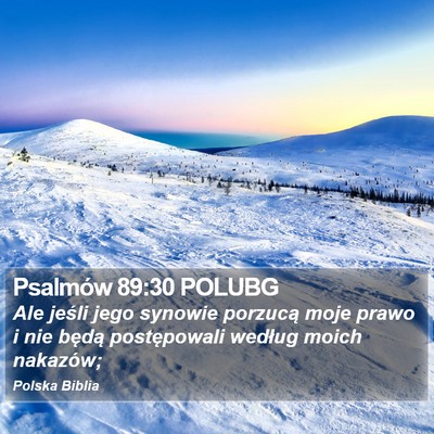Psalmów 89:30 POLUBG Bible Verse Image