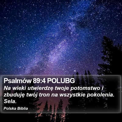 Psalmów 89:4 POLUBG Bible Verse Image