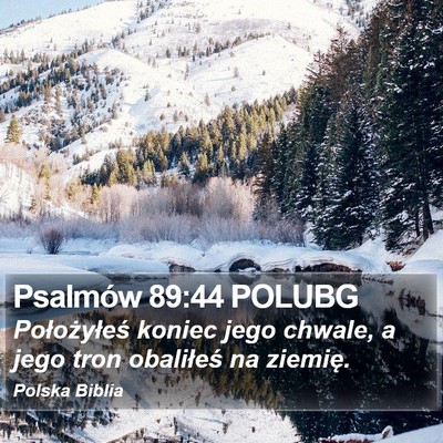 Psalmów 89:44 POLUBG Bible Verse Image