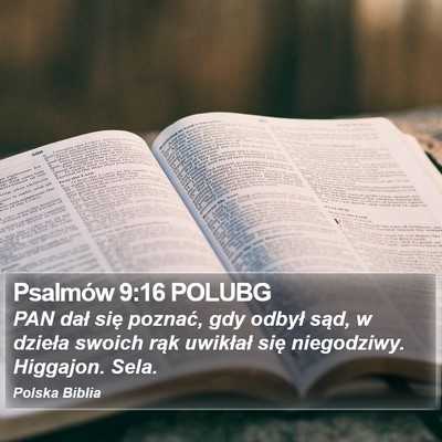 Psalmów 9:16 POLUBG Bible Verse Image