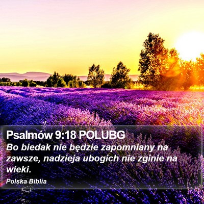 Psalmów 9:18 POLUBG Bible Verse Image