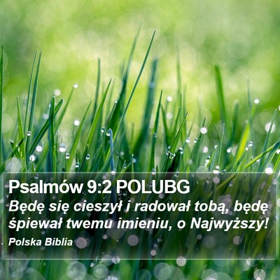 Psalmów 9:2 POLUBG Bible Verse Image