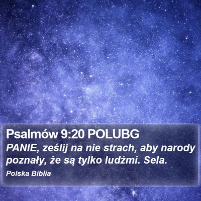 Psalmów 9:20 POLUBG Bible Verse Image