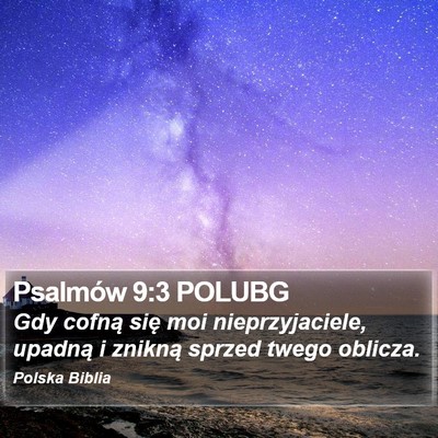 Psalmów 9:3 POLUBG Bible Verse Image