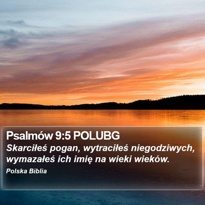 Psalmów 9:5 POLUBG Bible Verse Image