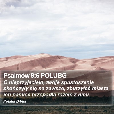 Psalmów 9:6 POLUBG Bible Verse Image