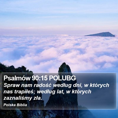 Psalmów 90:15 POLUBG Bible Verse Image