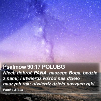 Psalmów 90:17 POLUBG Bible Verse Image